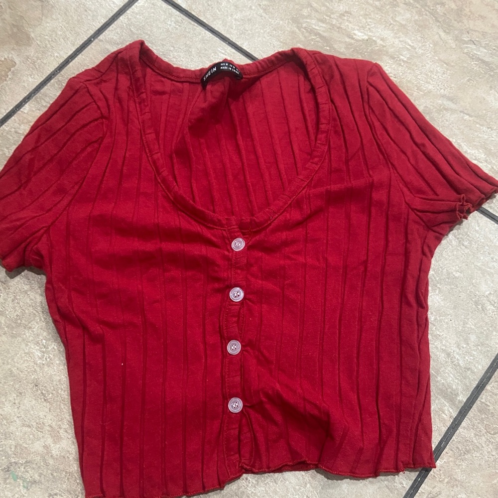 red button up - Picture 2 of 2